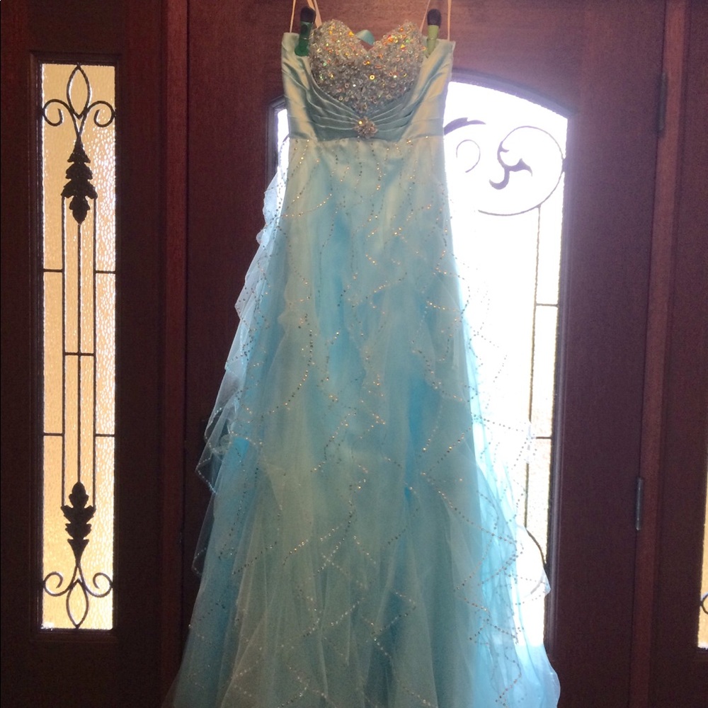 Light blue princess ball gown